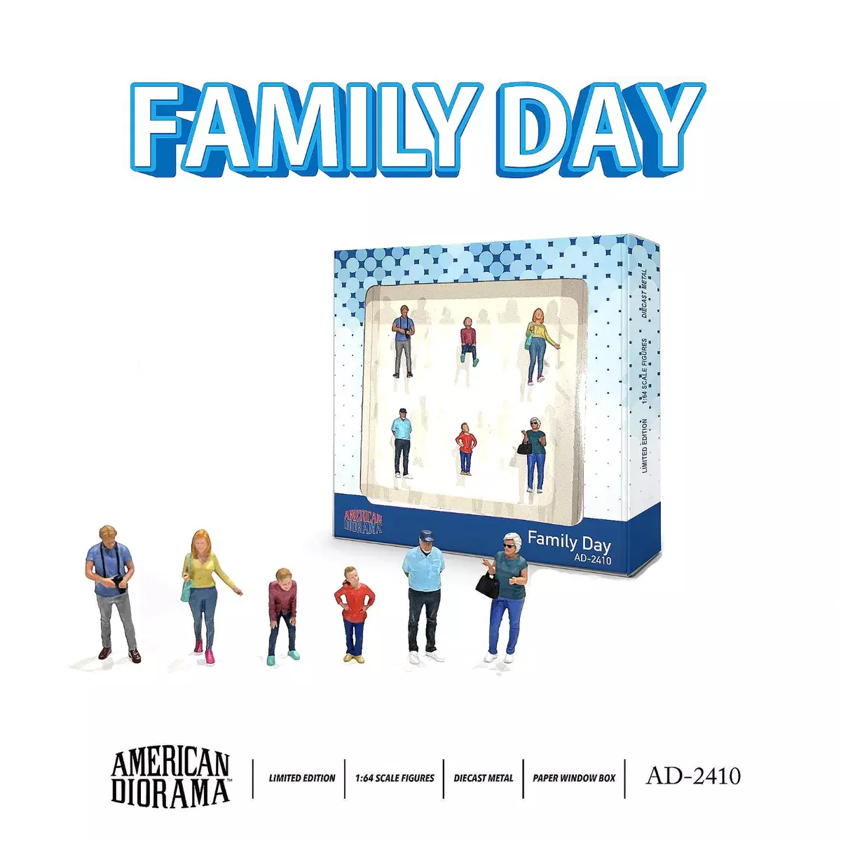 American Diorama - American Diorama 1/64 Figure Set: Family Day