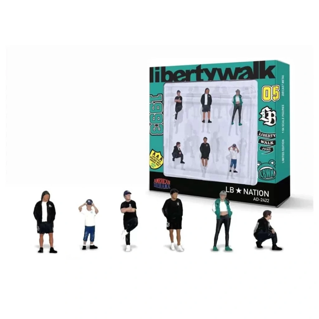 American Diorama - American Diorama 1/64 Figure Set: LB Nation AD-2422