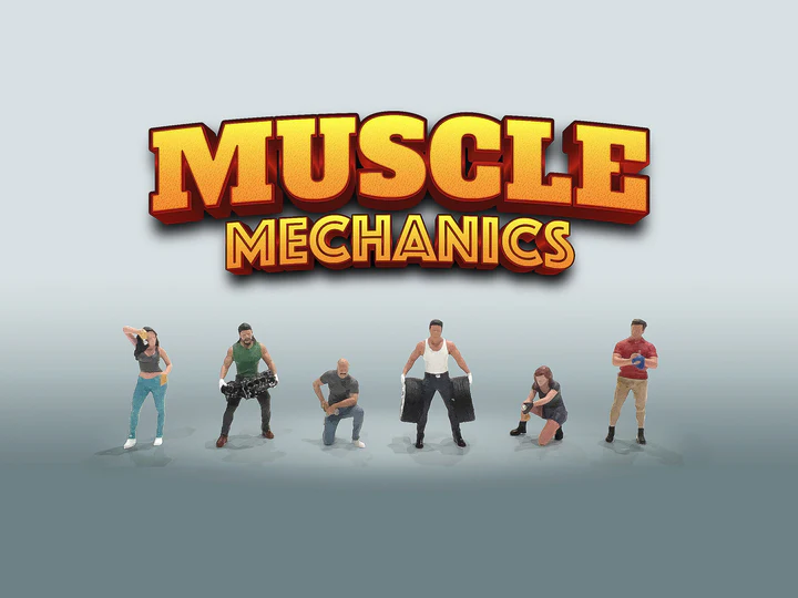 American Diorama 1/64 Figure Set: Muscle Mechanıcs AD-2417 - Thumbnail