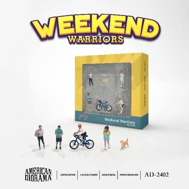 American Diorama 1/64 Figure Set: Weekend Warriors AD-2402