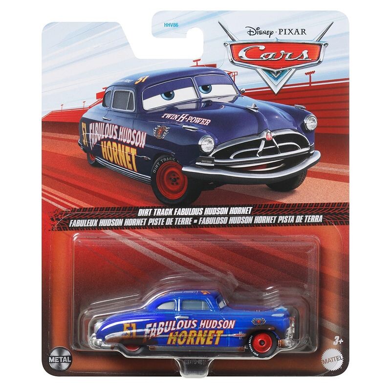 Disney Cars 1/64 Dirt Track Fabulous Hudson Hornet DXV70 - Thumbnail