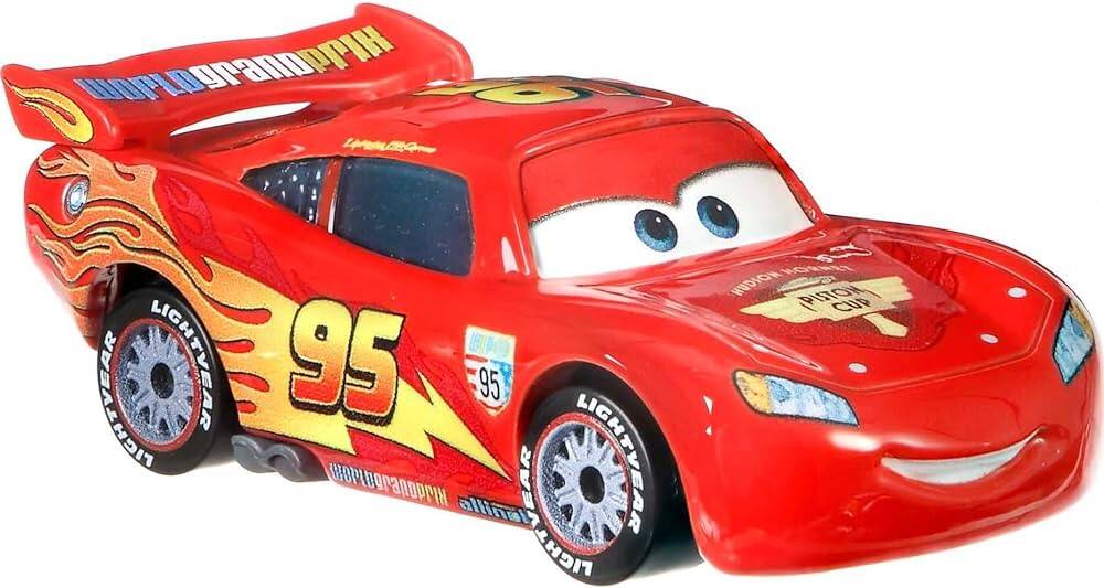Disney Cars 1/64 Lightning McQUEEN With Racing Wheels FLM20
