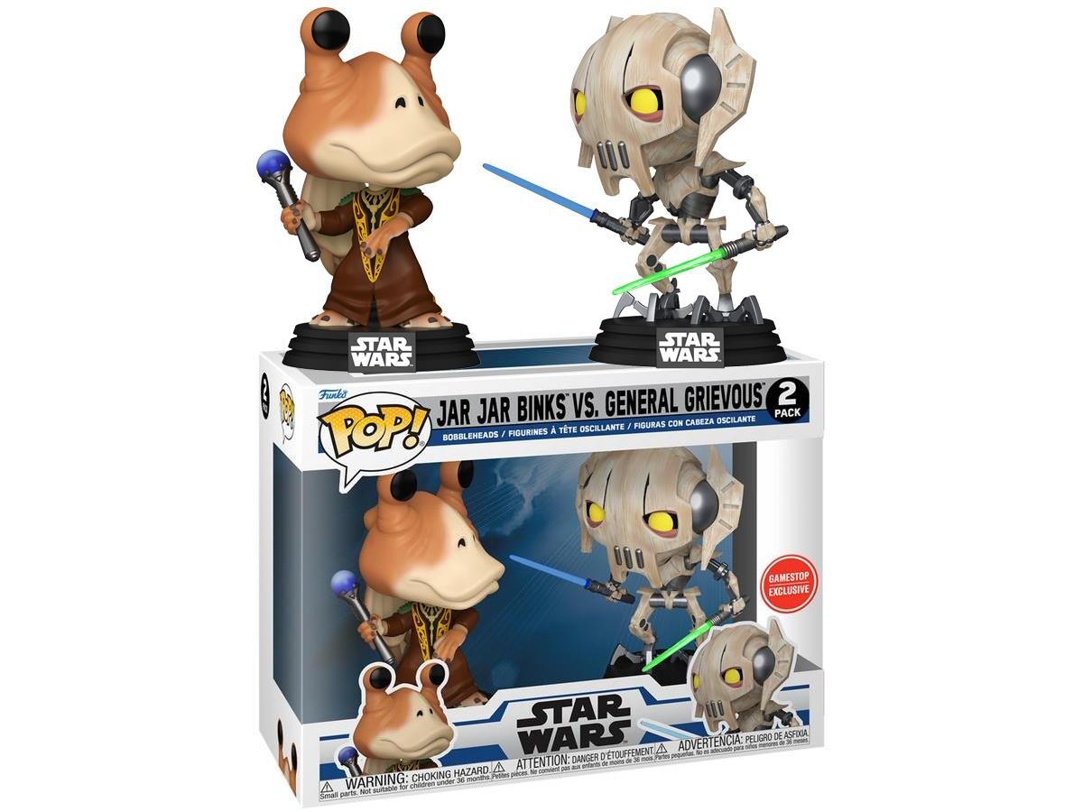 Funko Pop - Funko Pop 2- Pack Disney 100th Star Wars Clone Wars- Jar Jar Vs General Grievous Gamestop 20249-7151 Funko Pop - Funko Pop 2- Pack Disney 100th Star Wars Clone Wars- Jar Jar Vs General Grievous Gamestop 20249-7151