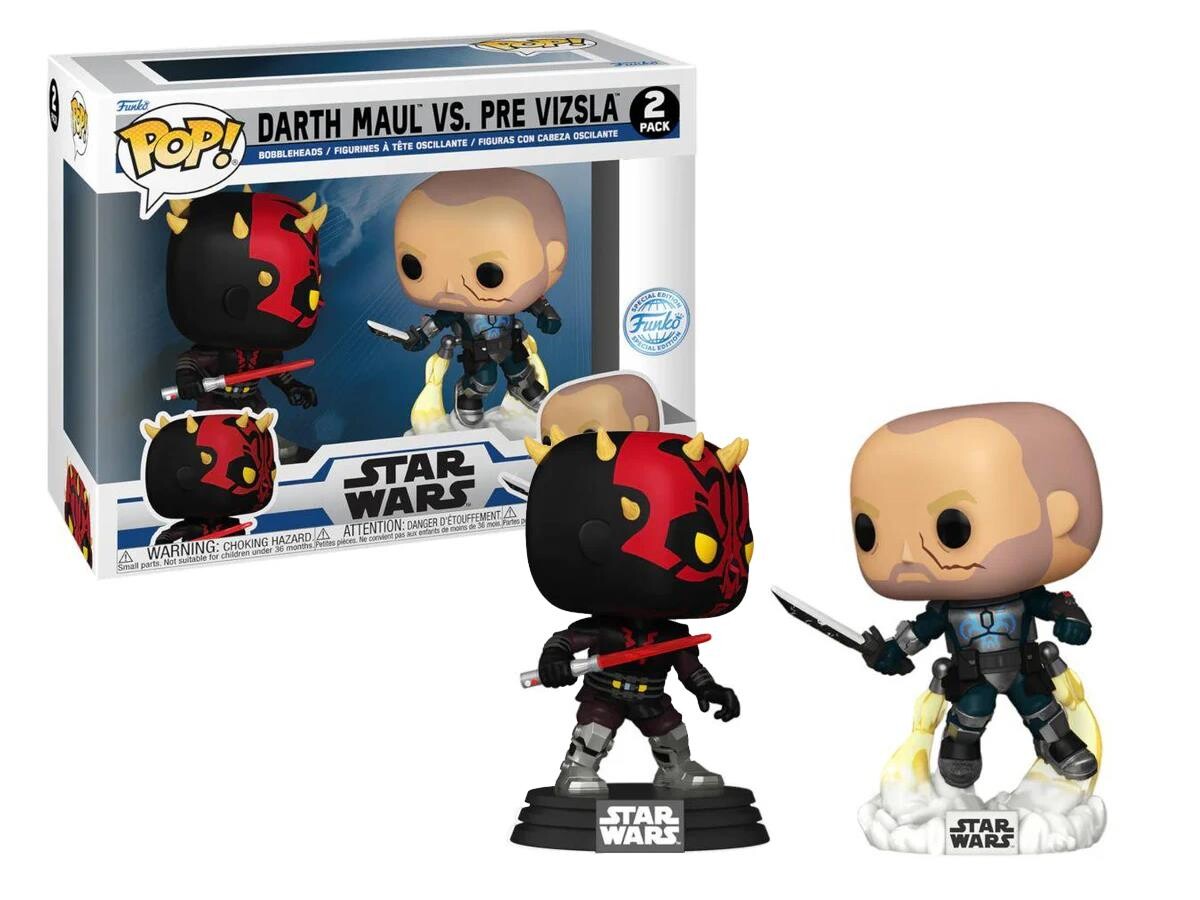 Funko Pop - Funko Pop 2-Pack Disney Star Wars Clone Wars Duels- Darth Maul Vs. Pre Vizsla Special Edition 20369-7334 Funko Pop - Funko Pop 2-Pack Disney Star Wars Clone Wars Duels- Darth Maul Vs. Pre Vizsla Special Edition 20369-7334