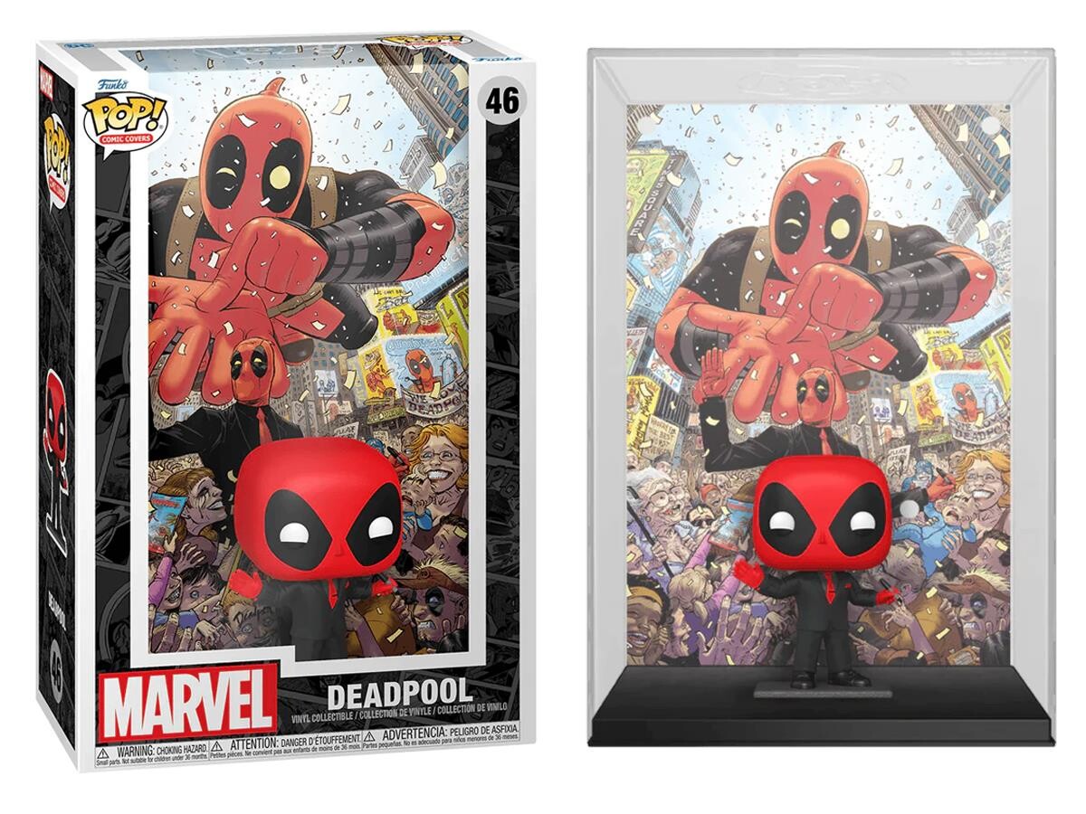 Funko Pop - Funko Pop COMIC COVERS MARVEL DEADPOOL 2025 - DEADPOOL IN BLACK SUIT NO:46 20268-7140