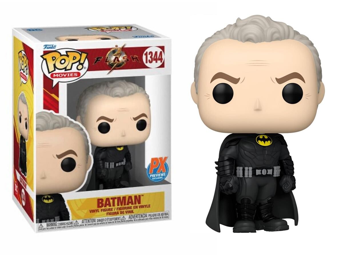 Funko Pop - Funko Pop DC THE FLASH - BATMAN KEATON UNMASKED ALT PX EXCLUSIVE NO:1344 20285-7138