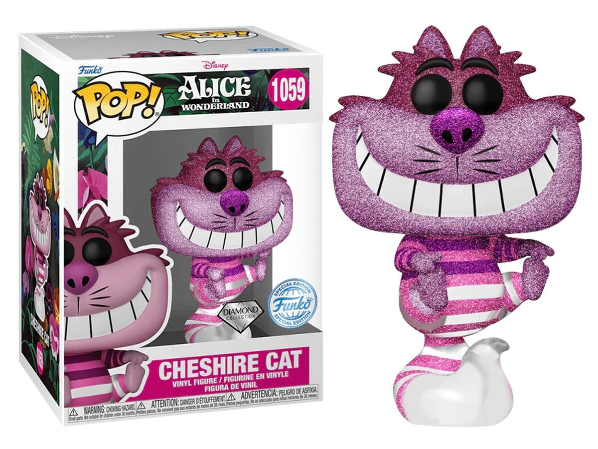 Funko Pop - Funko Pop DISNEY ALICE IN WONDERLAND - CHESHIRE CAT DIAMOND COLLECTION SPECIAL EDITION NO:1059 20401-7366
