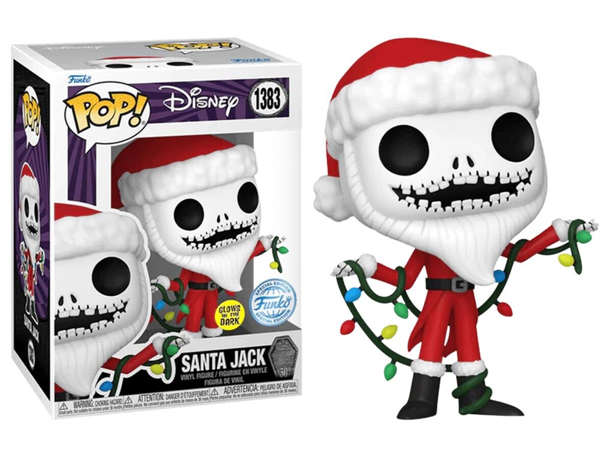 Funko Pop - Funko Pop Disney The Nightmare Before Christmas 30th- Santa Jack Glows in The Dark 20035-7029