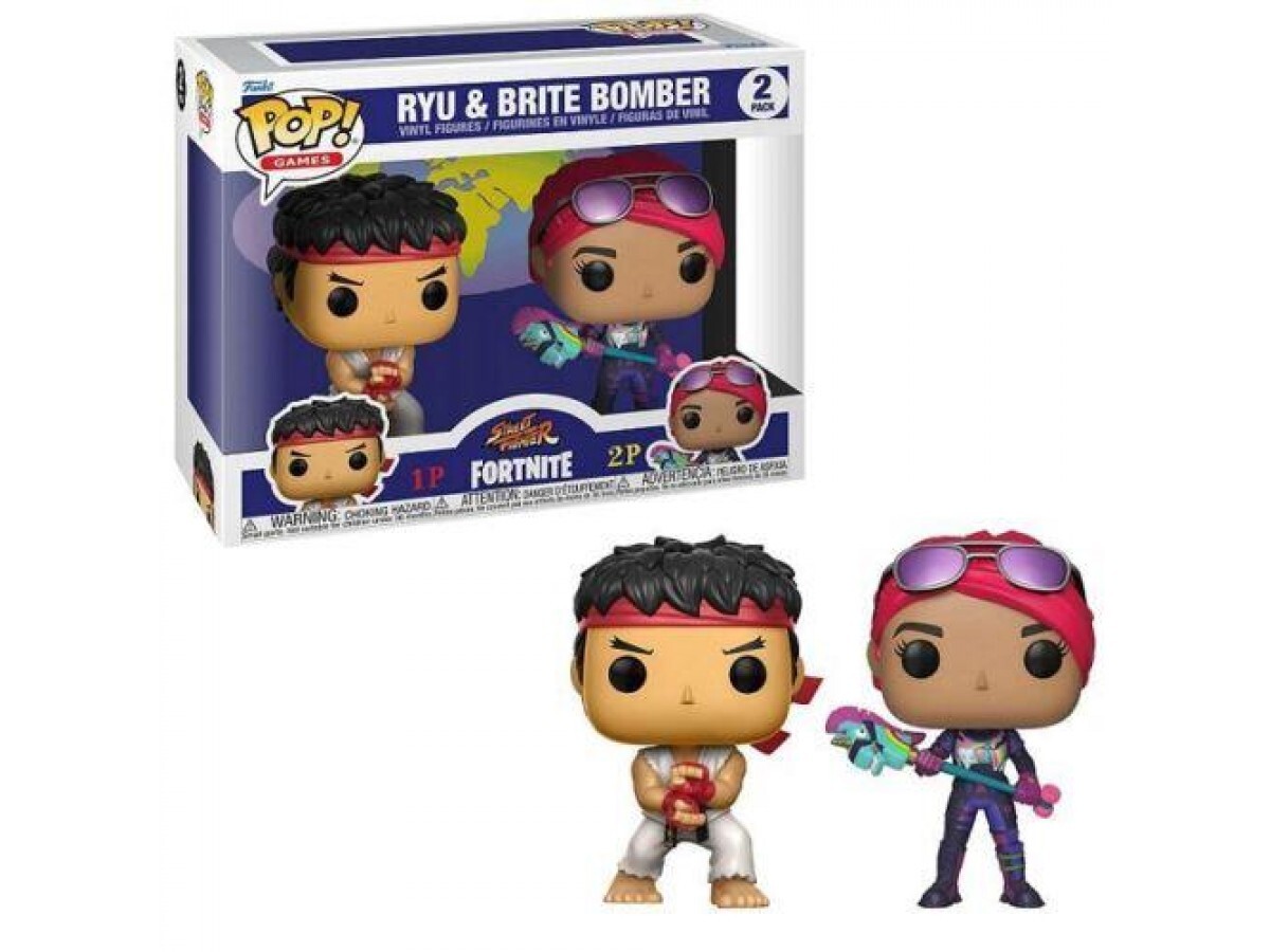 Funko Pop - Funko Pop Games: Fortnite- Ryu & Brite Bomber 2li paket 18902-5921 Funko Pop - Funko Pop Games: Fortnite- Ryu & Brite Bomber 2li paket 18902-5921