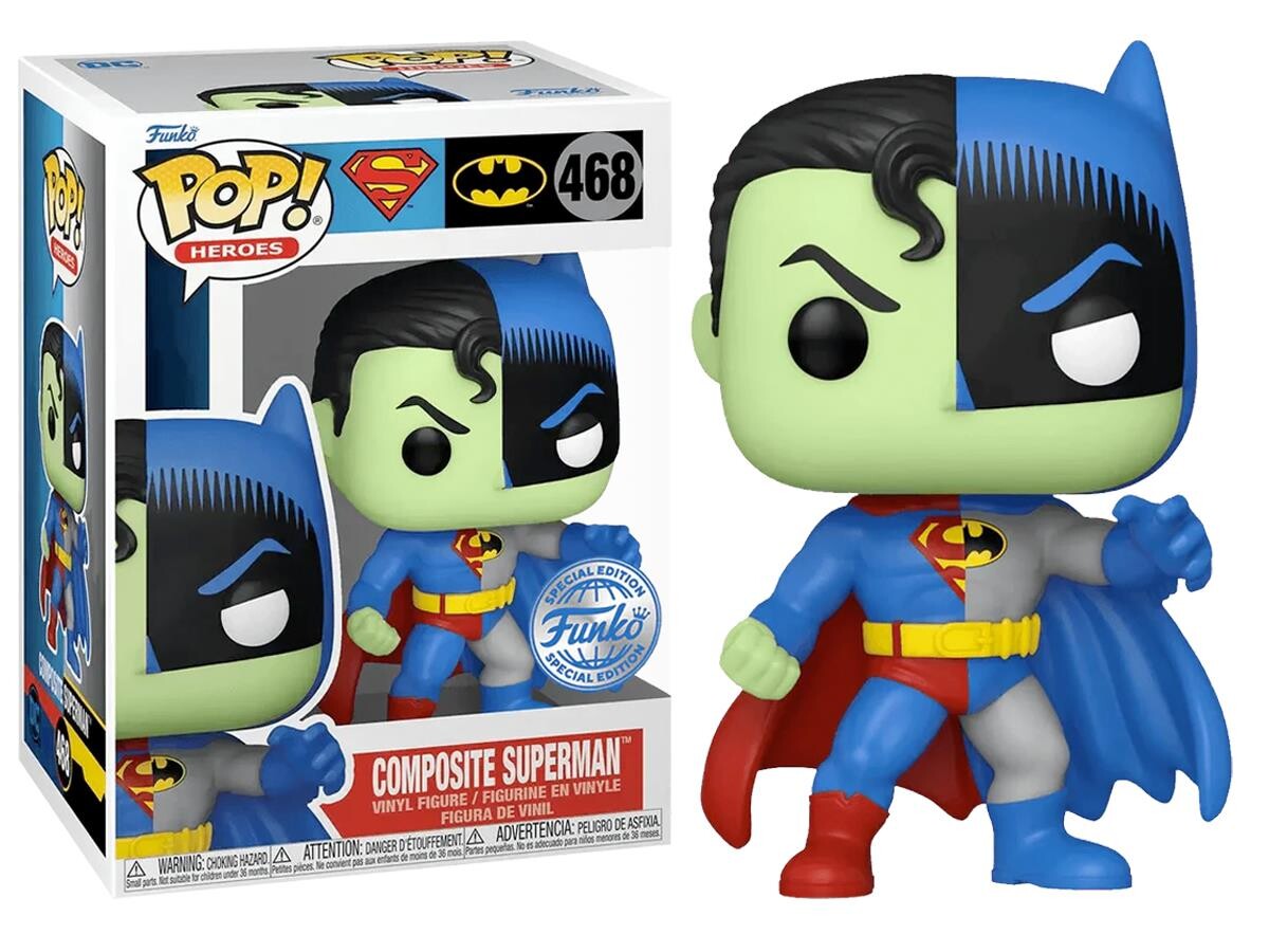 Funko Pop - Funko Pop HEROES DC COMICS SUPERMAN / BATMAN - COMPOSITE SUPERMAN SPECIAL EDITION NO:468 19774-6751