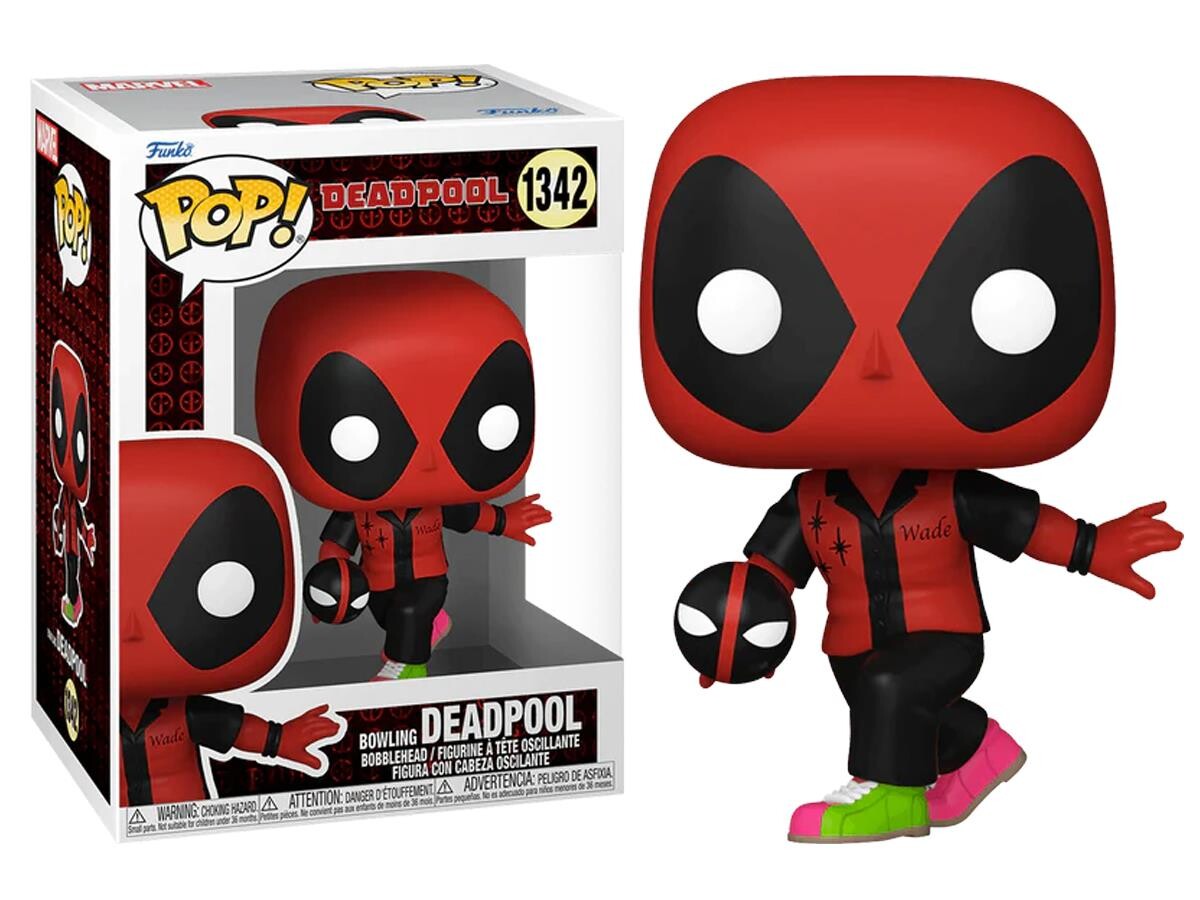 Funko Pop - Funko Pop MARVEL: DEADPOOL - BOWLING DEADPOOL NO:1342 BOBBLE-HEAD 20340-7305