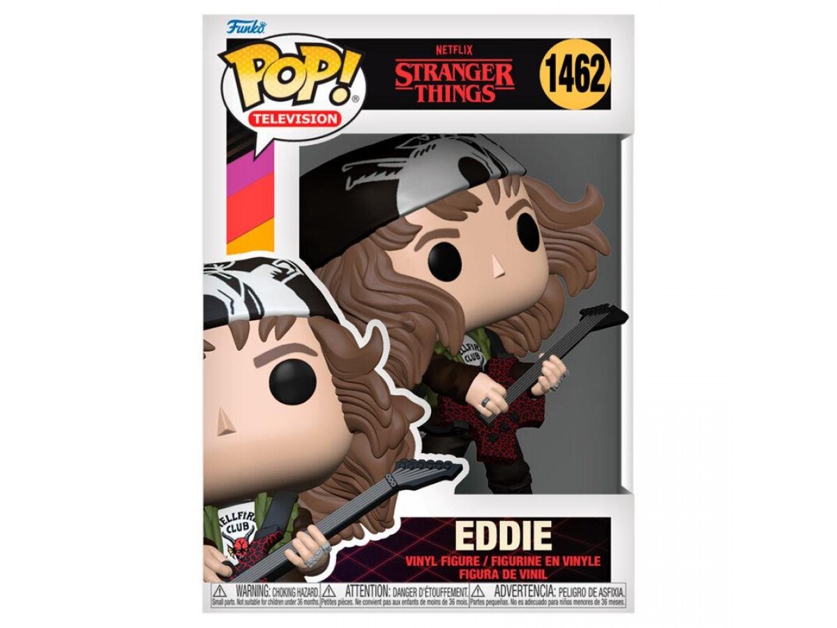 Funko Pop - Funko Pop TELEVISION: STRANGER THINGS HUNTER EDDIE WITH GUITAR NO:1462 19918-6895