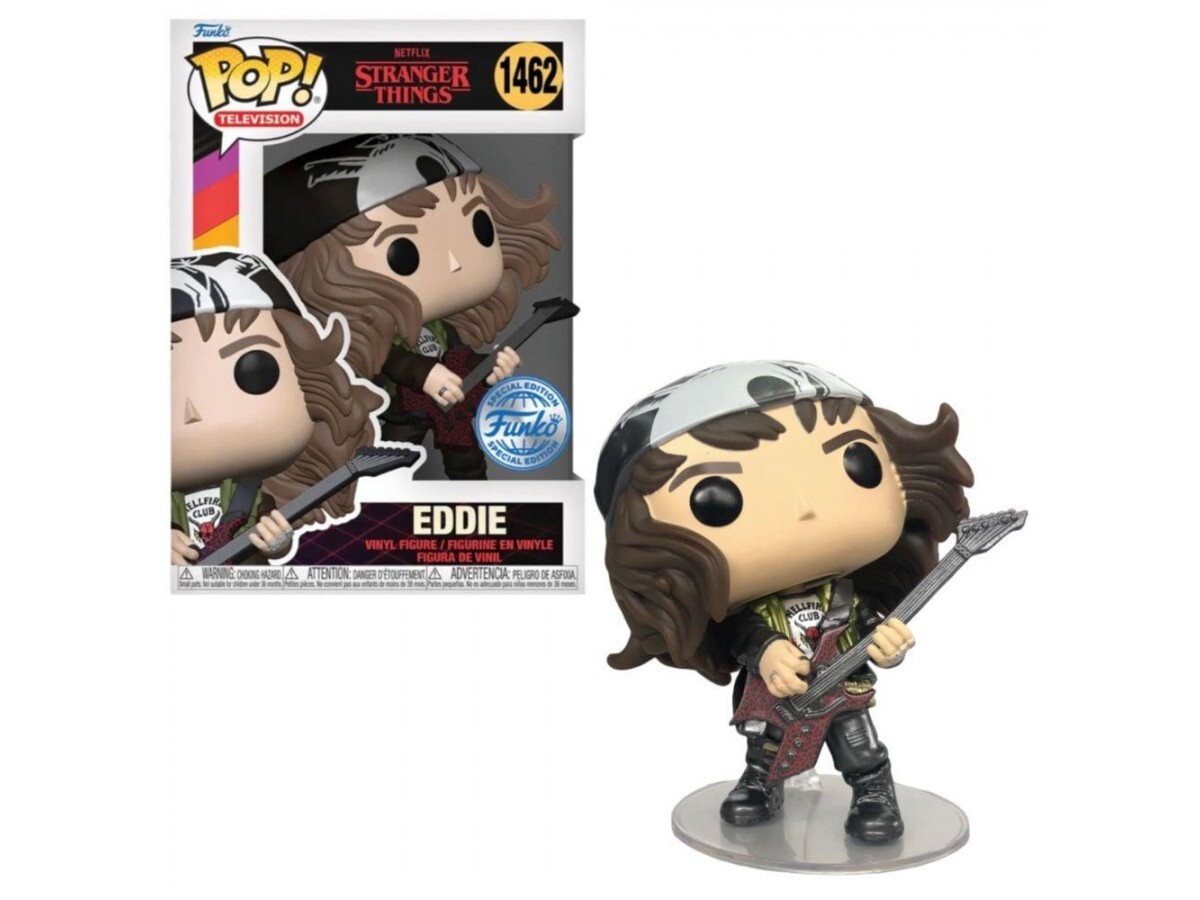Funko Pop - Funko Pop Television: Stranger Things Season 53 Hunter Eddie With Guitar Metallic Specia 19919-6896l