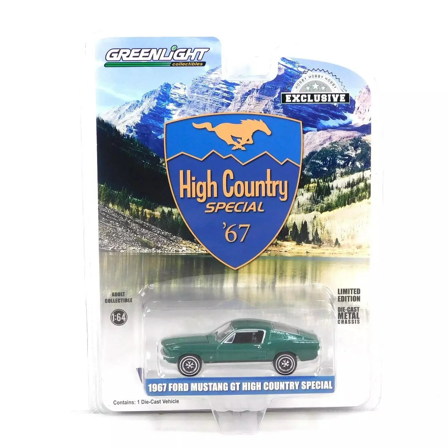 Greenlight - Greenlight 1/64 1967 Ford Mustang GT Fastback High Country Special 30505