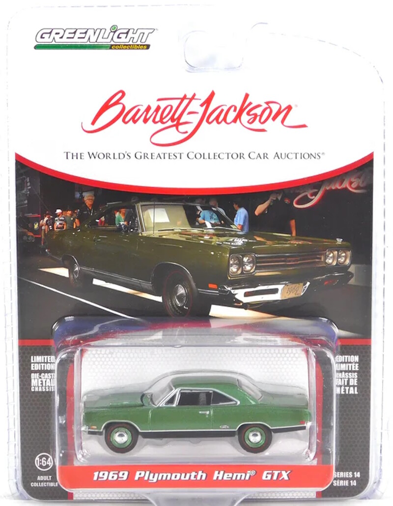 Greenlight - Greenlight 1/64 Barrett-Jackson Series 14- 1969 Plymouth HEMI GTX 37310-B Greenlight - Greenlight 1/64 Barrett-Jackson Series 14- 1969 Plymouth HEMI GTX 37310-B