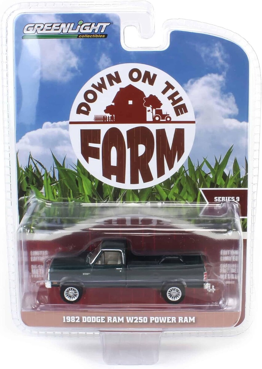 Greenlight - Greenlight 1/64 Down on the Farm Series 9- 1982 Dodge Ram W250 Power Ram 48090-B Greenlight - Greenlight 1/64 Down on the Farm Series 9- 1982 Dodge Ram W250 Power Ram 48090-B