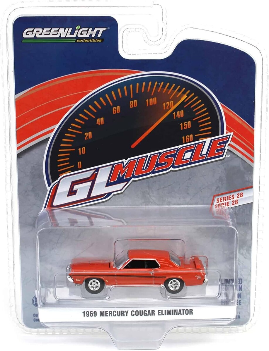 Greenlight - Greenlight 1/64 Muscle Series 28- 1969 Mercury Cougar Eliminator 13350-A