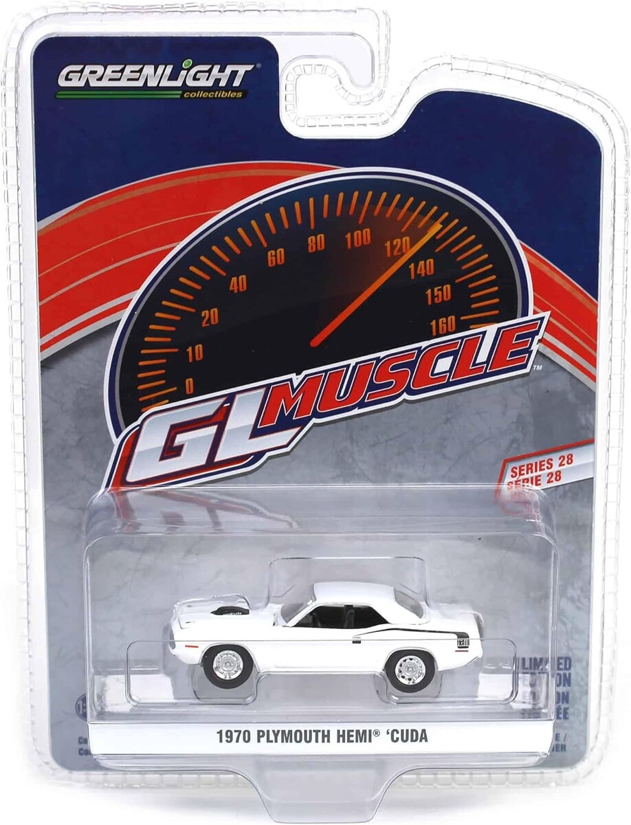 Greenlight - Greenlight 1/64 Muscle Series 28- 1970 Plymouth Hemi 'Cuda 13350-B Greenlight - Greenlight 1/64 Muscle Series 28- 1970 Plymouth Hemi 'Cuda 13350-B