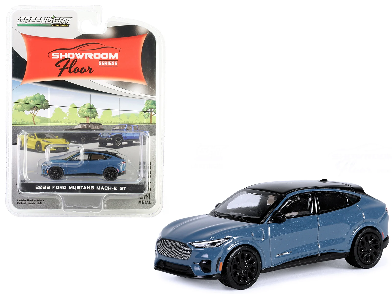 Greenlight - Greenlight 1/64 Showroom Floor Series 5- 2023 Ford Mustang Mach-E GT 68050-F Greenlight - Greenlight 1/64 Showroom Floor Series 5- 2023 Ford Mustang Mach-E GT 68050-F
