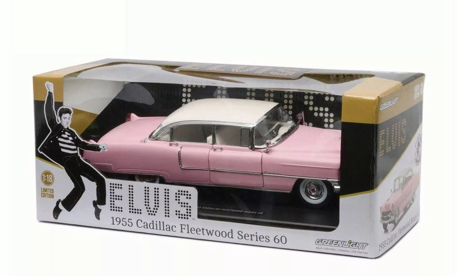 Greenlight 1/18 Elvis Presley (1935-77) - 1955 Cadillac Fleetwood Series 60 