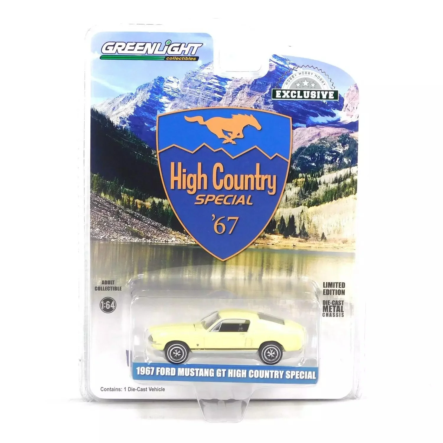 Greenlight 1/64 1967 Ford Mustang GT Fastback High Country Special 30504