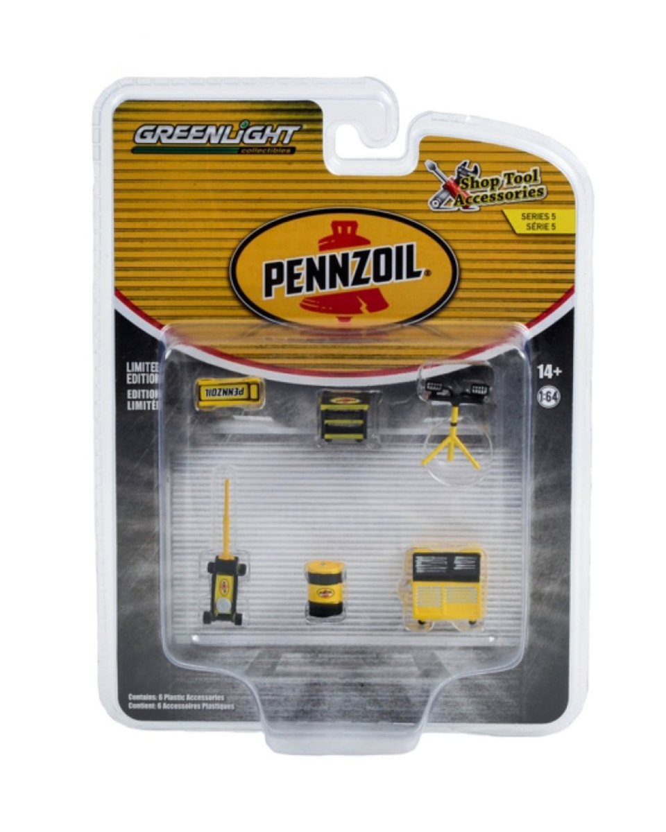 Greenlight 1:64 Auto Body Shop - Shop Tool Accessories Series- 5 PENNZOIL 16140-A - Thumbnail