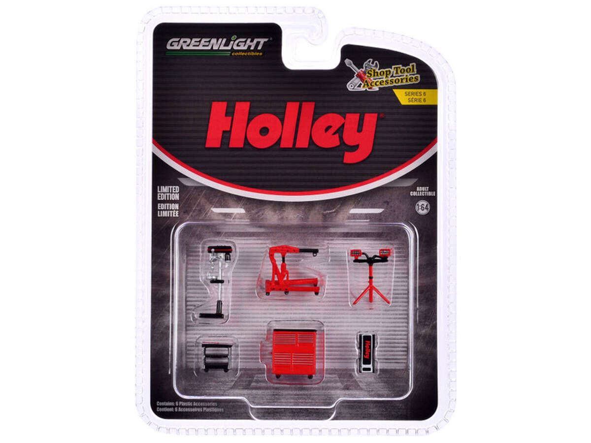 Greenlight 1/64 Auto Body Shop - Shop Tool Accessories Series 6 - Holley Solid Pack16200-A