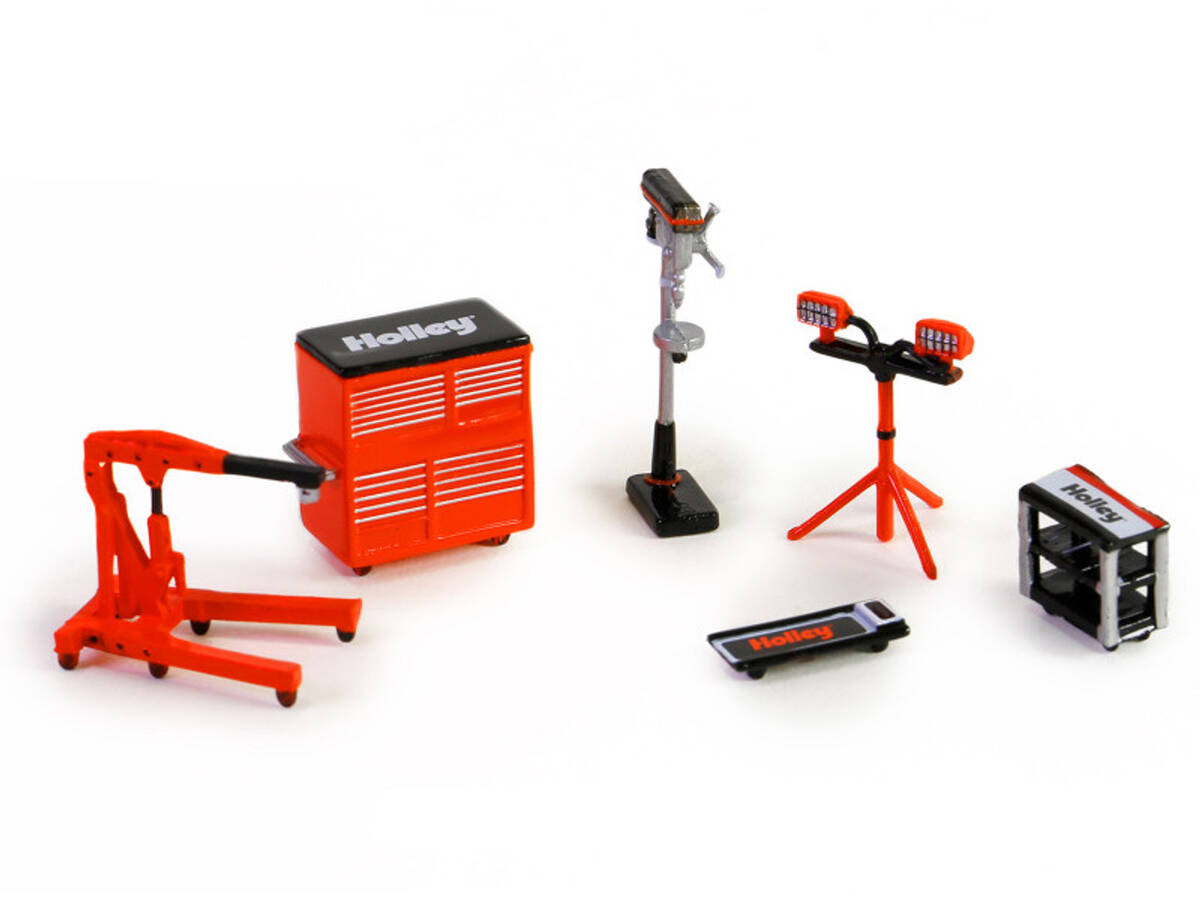 Greenlight 1/64 Auto Body Shop - Shop Tool Accessories Series 6 - Holley Solid Pack16200-A