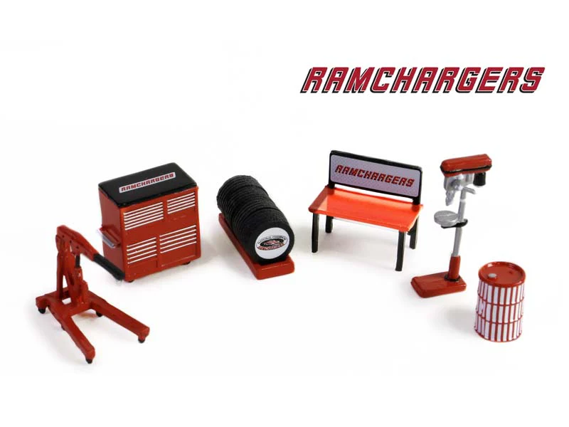 Greenlight 1/64 Auto Body Shop - Shop Tool Accessories Series 6 - Ramchargers Solid Pack 16200-C - Thumbnail