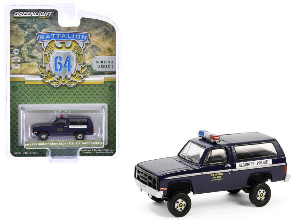 Greenlight 1/64 Battalion 64 Series 4- 1984 Chevrolet M1009 CUCV - US Air Force Security Police 61040-F