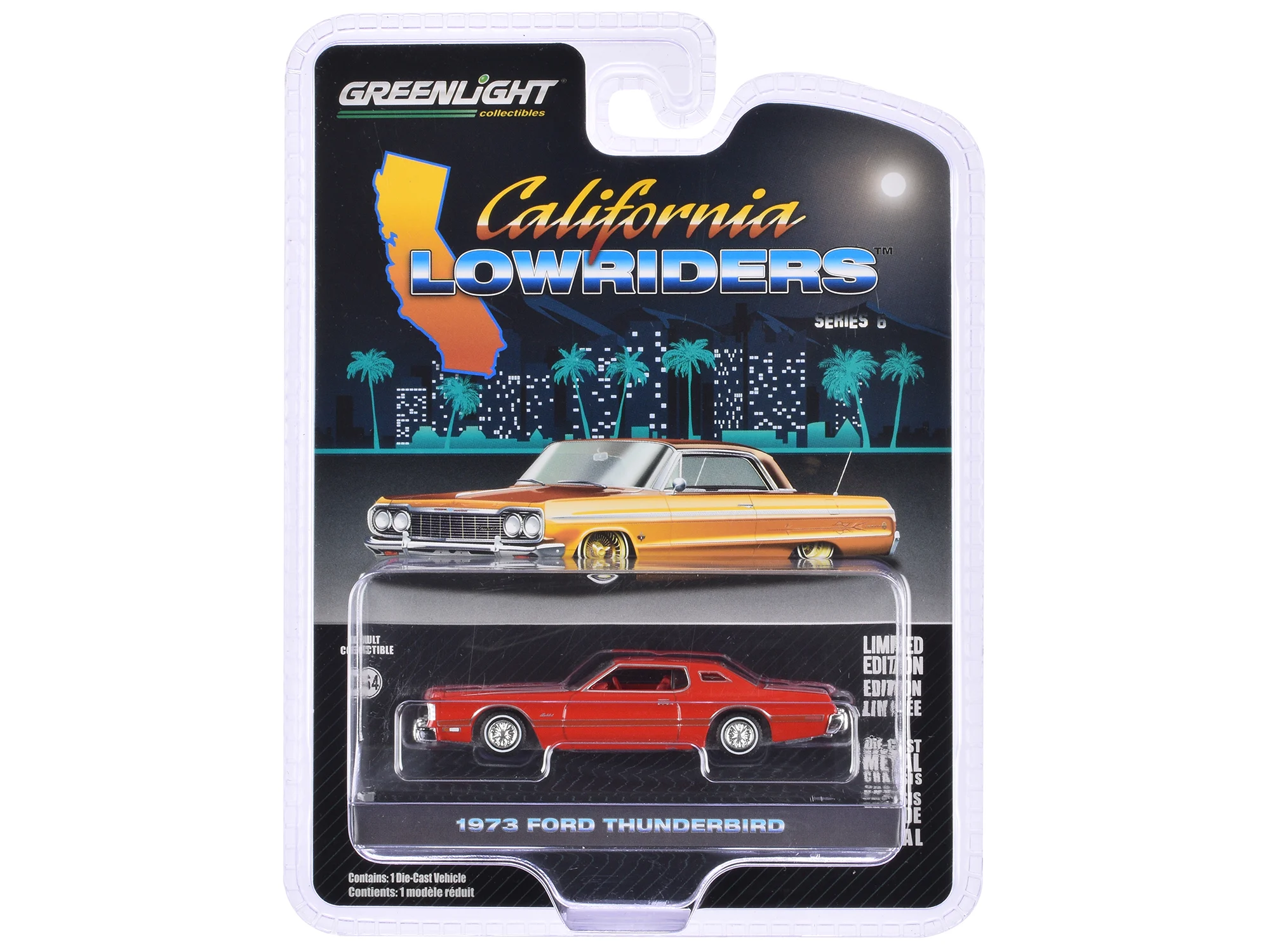 Greenlight 1/64 California Lowriders Series 6- 1973 Ford Thunderbird 63070-E