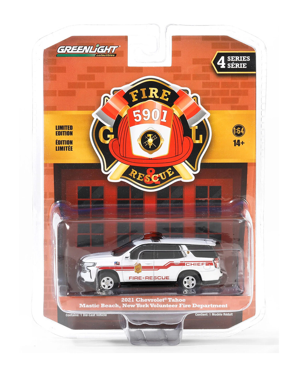 Greenlight 1/64 Fire & Rescue Series 4- 2021 Chevrolet Tahoe 67050-F - Thumbnail