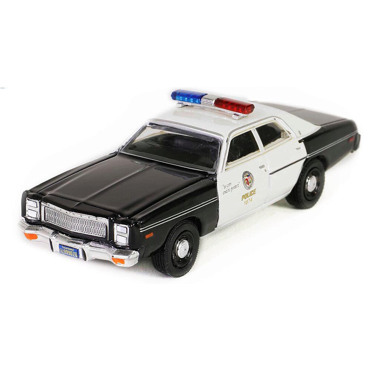 Greenlight 1/64 Hollywood Series 41- 1977 Plymouth Fury Metropolitan Police - The Terminator (1984) 62020-A - Thumbnail