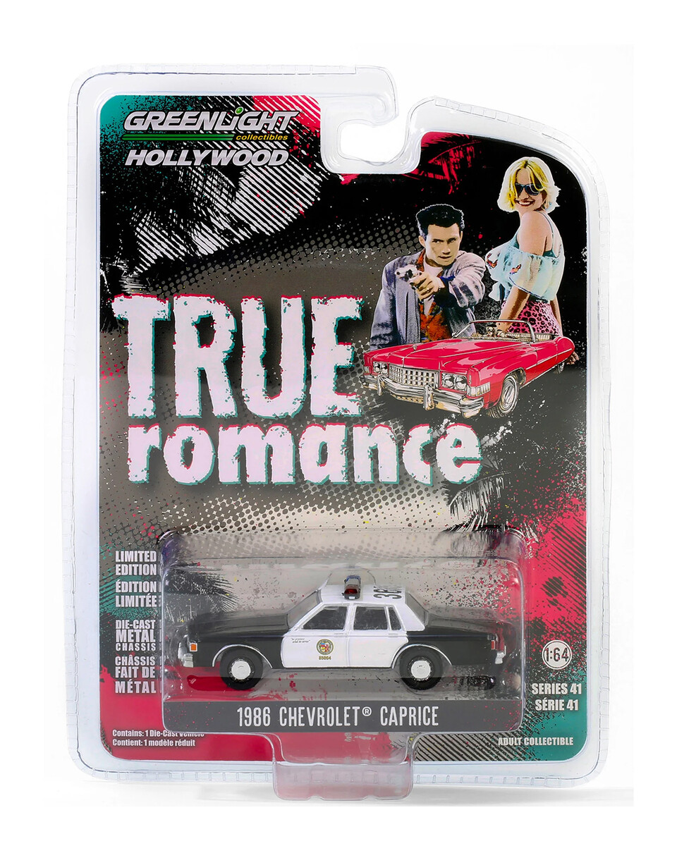 Greenlight 1/64 Hollywood Series 41- Los Angeles Police Department (LAPD) - 1986 Chevrolet Caprice - True Romance (1993) 62020-C - Thumbnail