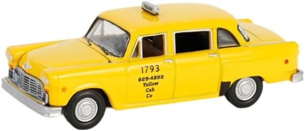 Greenlight 1/64 Hollywood Series 42- Ferris Bueller's Day Off - 1980 Checker Taxicab Yellow Cab 62030-C - Thumbnail