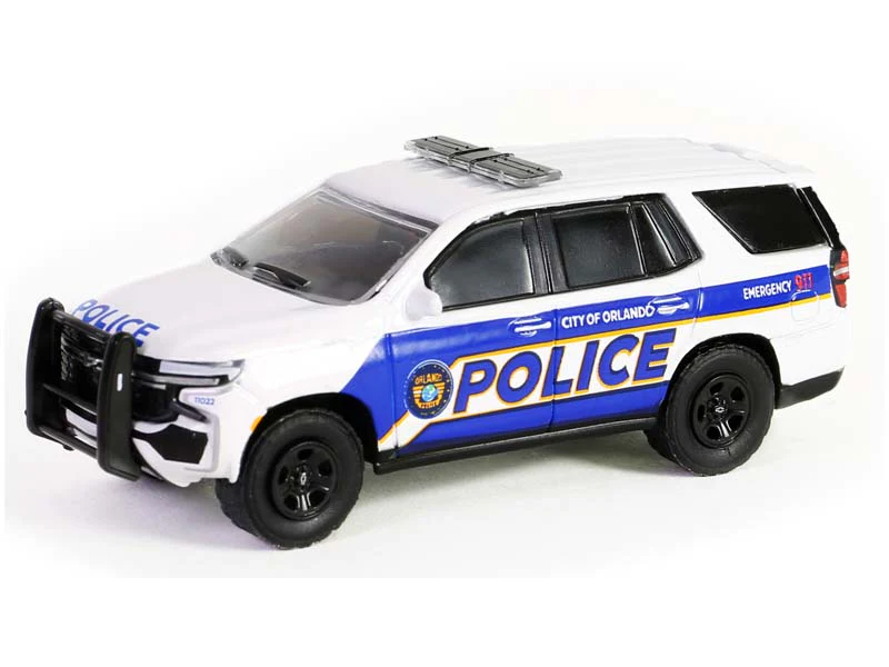 Greenlight 1/64 Hot Pursuit Series 45- 2022 Chevrolet Tahoe Police Pursuit Vehicle 43030-E