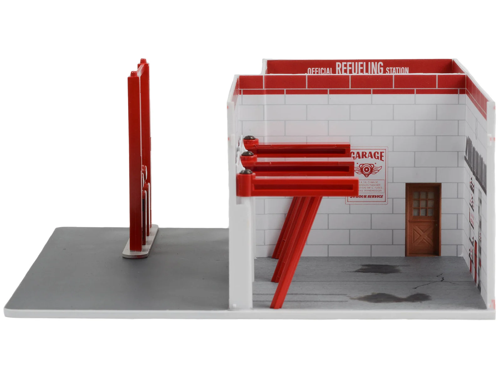 Greenlight 1/64 Mechanic's Corner Series 10 - Vintage Gas Station - Pikes Peak Hill Climb Official Refueling Station Solid Pack 57102