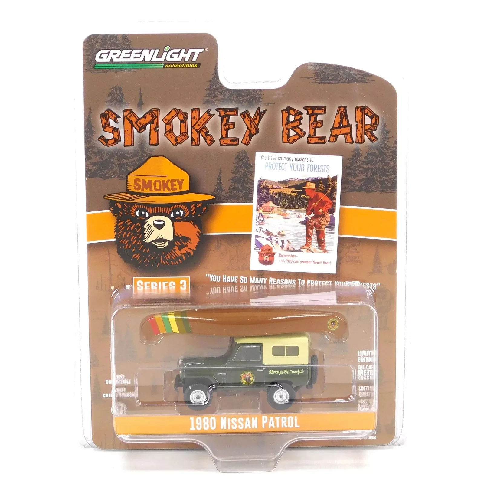 Greenlight 1/64 Smokey Bear Series 3- 1980 Nissan Patrol 38060-F