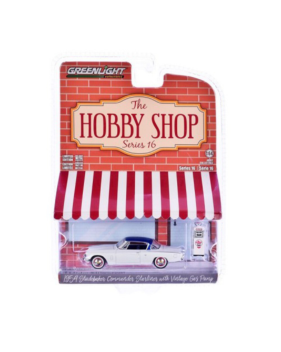 Greenlight 1/64 The Hobby Shop Series 16 - 1954 Studebaker Commander Starliner with Vintage 97160-B - Thumbnail