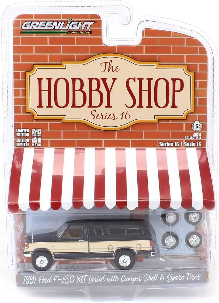 Greenlight 1/64 The Hobby Shop Series 16- 1991 Ford F-150 XLT Lariat 97160-E - Thumbnail