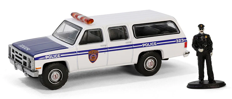 Greenlight 1/64 The Hobby Shop Series 16- New York City Transit Police - 1985 GMC Suburban 97160-D