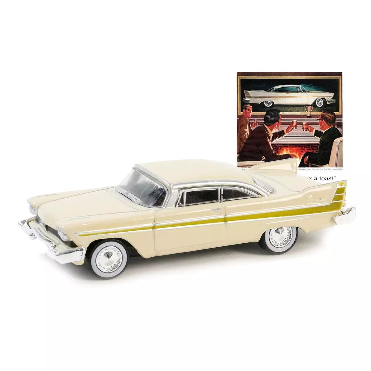 Greenlight 1/64 Vintage Ad Cars Series 10- 1957 Plymouth Fury 39140-B