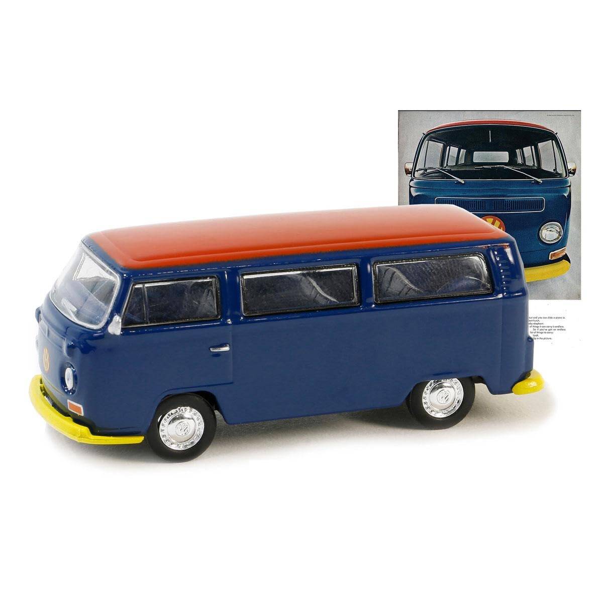 Greenlight 1/64 Vintage Ad Cars Series 10- 1968 Volkswagen Type 2 T2 39140-D