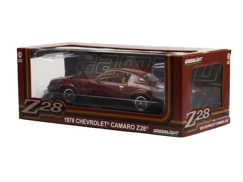Greenlight 1978 Chevrolet Camaro - Carmine Metallic with Two-Tone Gold Striping - Thumbnail