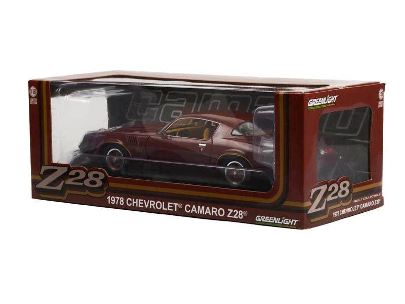 Greenlight 1978 Chevrolet Camaro - Carmine Metallic with Two-Tone Gold Striping