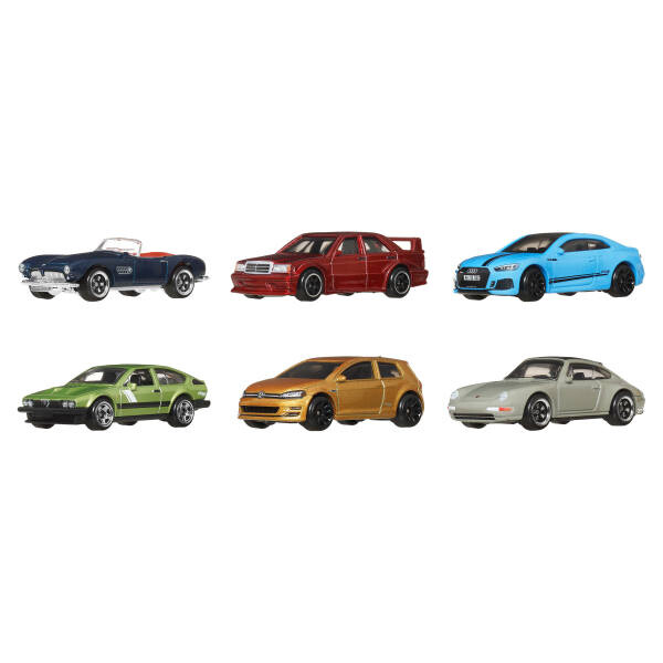 Hot Wheels Euro Style 6 Lı Paket JBY79 - Thumbnail