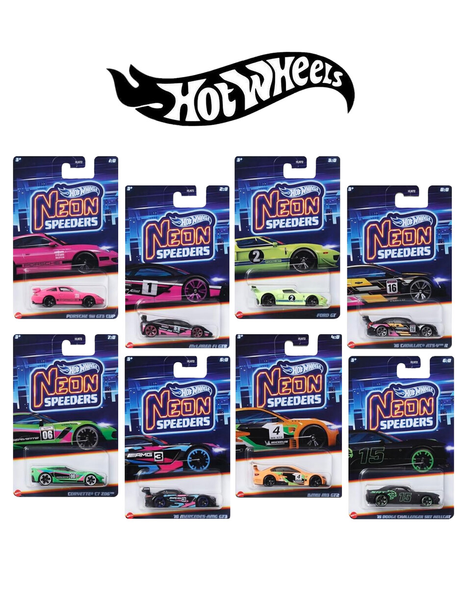 Hot Wheels - Hot Wheels Neon Speeders HLH72-979C Hot Wheels - Hot Wheels Neon Speeders HLH72-979C