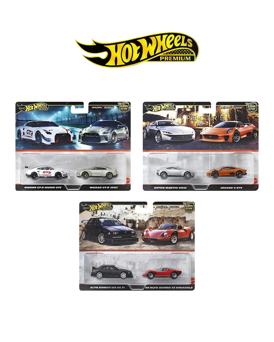 Hot Wheels - Hot Wheels Premium 2'Li paket 2025 Mix 4