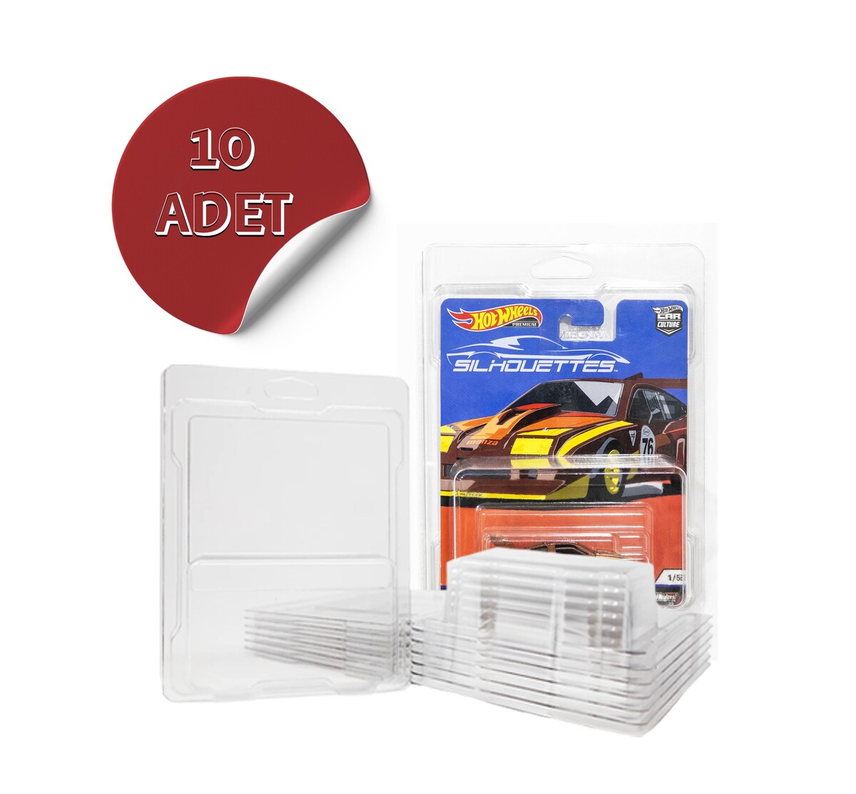 Hot Wheels Premium and Retro Protector Case (10 adet) - Thumbnail