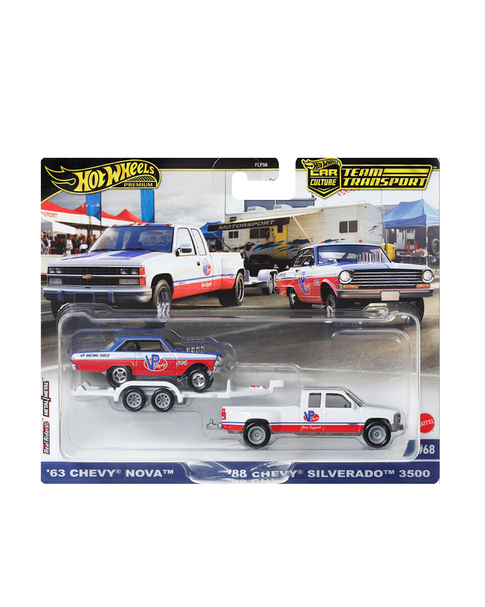Hot Wheels - Hot Wheels Premium Car Culture Team Transport' 63 Chevy Nova